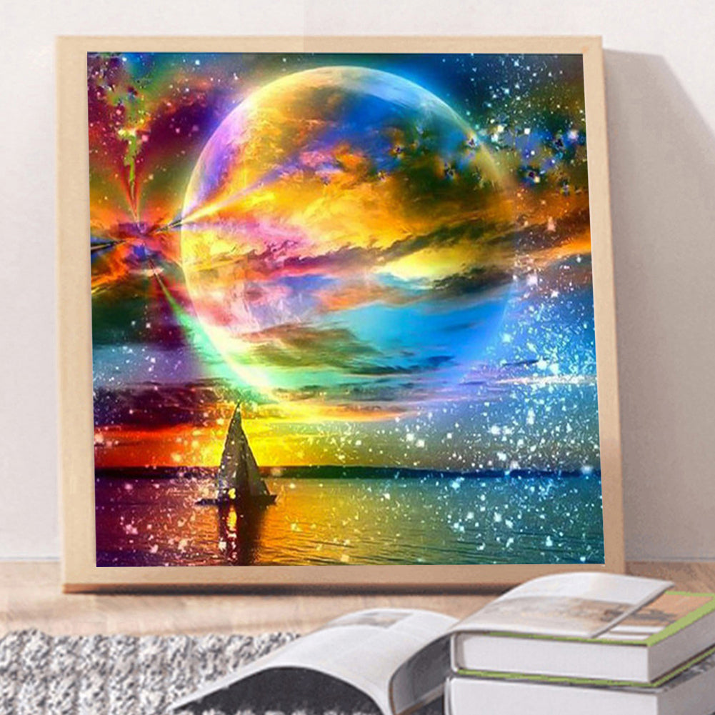 Beautiful Water Polo Scenery 30*30CM(Canvas) Full Round Drill Diamond Painting
