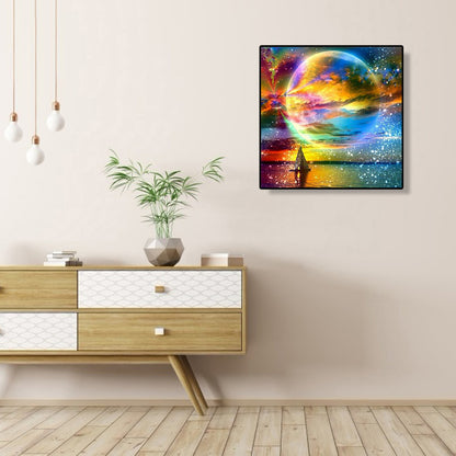 Beautiful Water Polo Scenery 30*30CM(Canvas) Full Round Drill Diamond Painting