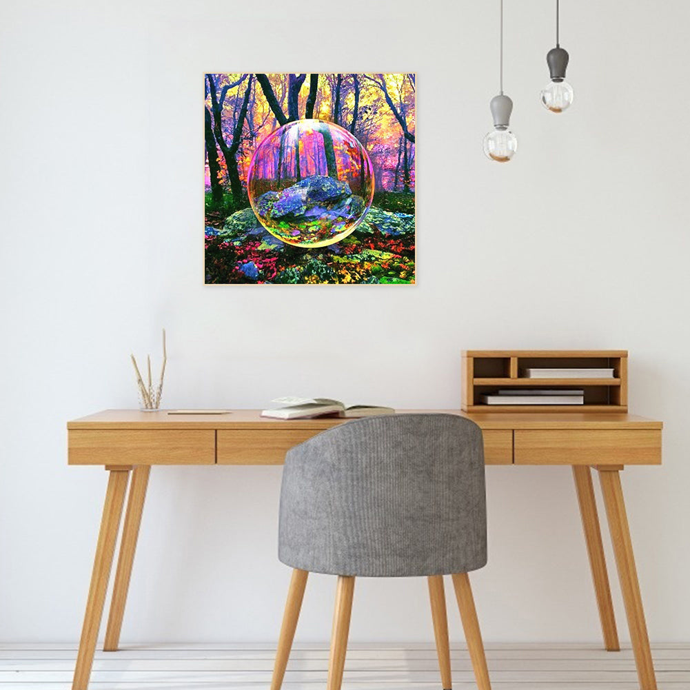 Beautiful Water Polo Scenery 30*30CM(Canvas) Full Round Drill Diamond Painting