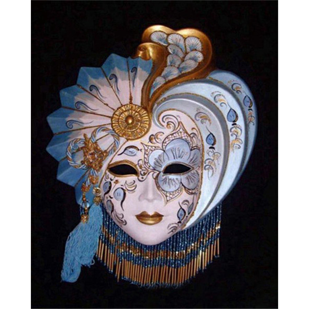 Mask 40*50CM(Canvas) Full Round Drill Diamond Painting