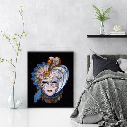 Mask 40*50CM(Canvas) Full Round Drill Diamond Painting