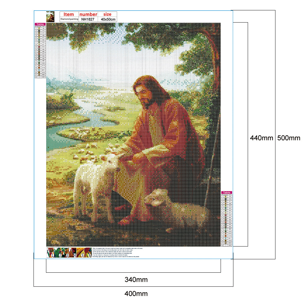 Religion 40*50CM(Canvas) Full Round Drill Diamond Painting