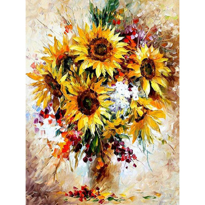 Vase 30*40CM(Canvas) Full Round Drill Diamond Painting