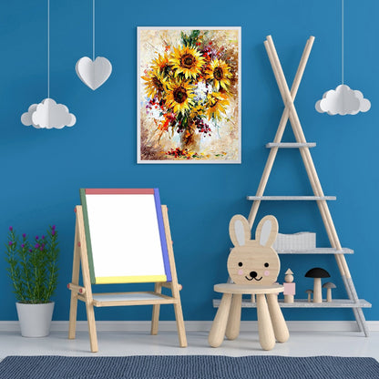 Vase 30*40CM(Canvas) Full Round Drill Diamond Painting