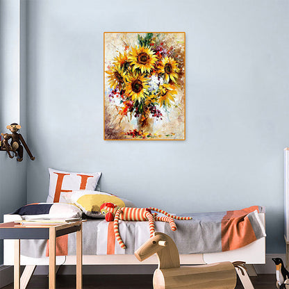 Vase 30*40CM(Canvas) Full Round Drill Diamond Painting