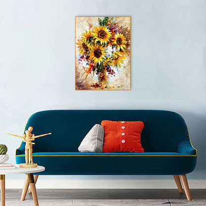 Vase 30*40CM(Canvas) Full Round Drill Diamond Painting