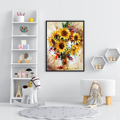 Vase 30*40CM(Canvas) Full Round Drill Diamond Painting