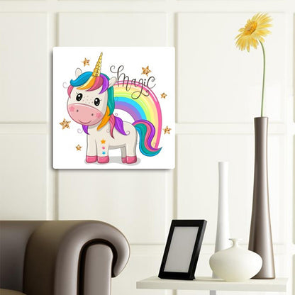 Unicorn 30*30CM(Canvas) Full Round Drill Diamond Painting