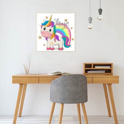 Unicorn 30*30CM(Canvas) Full Round Drill Diamond Painting