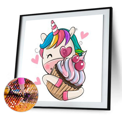 Unicorn 30*30CM(Canvas) Full Round Drill Diamond Painting