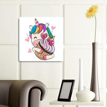 Unicorn 30*30CM(Canvas) Full Round Drill Diamond Painting