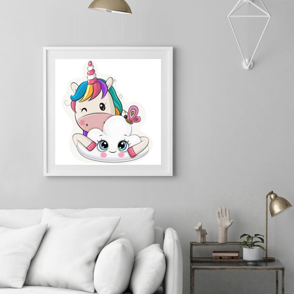 Unicorn 30*30CM(Canvas) Full Round Drill Diamond Painting