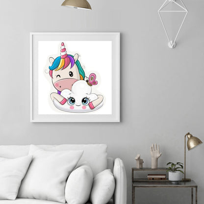 Unicorn 30*30CM(Canvas) Full Round Drill Diamond Painting