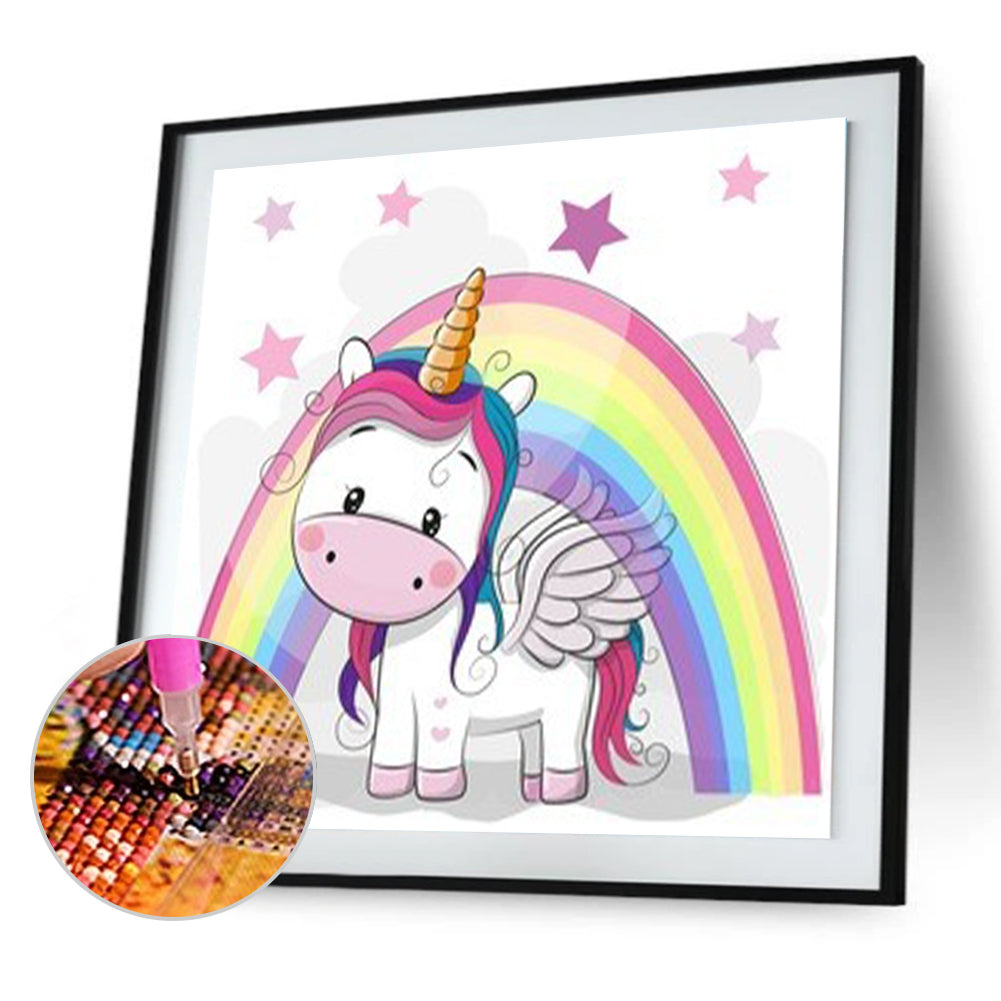 Unicorn 30*30CM(Canvas) Full Round Drill Diamond Painting