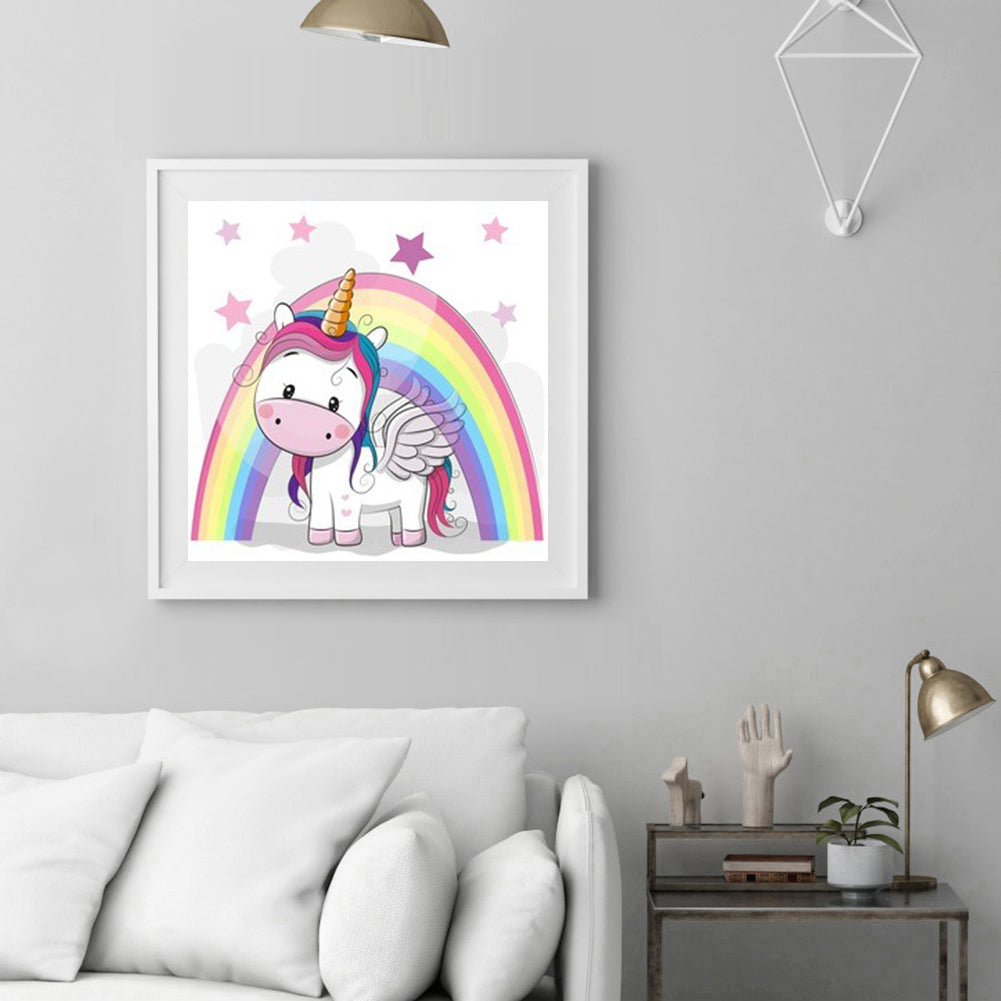 Unicorn 30*30CM(Canvas) Full Round Drill Diamond Painting