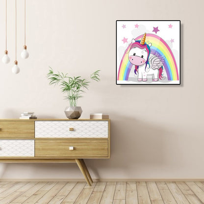 Unicorn 30*30CM(Canvas) Full Round Drill Diamond Painting