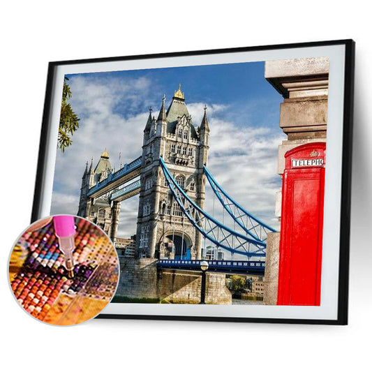 Places Of Interest 40*30CM(Canvas) Full Round Drill Diamond Painting