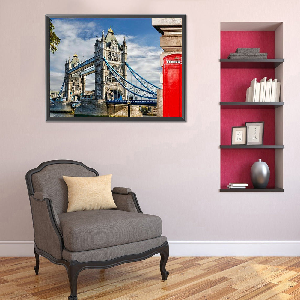 Places Of Interest 40*30CM(Canvas) Full Round Drill Diamond Painting