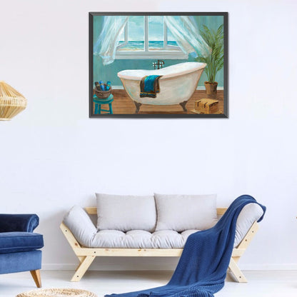 Tub 40*30CM(Canvas) Full Round Drill Diamond Painting