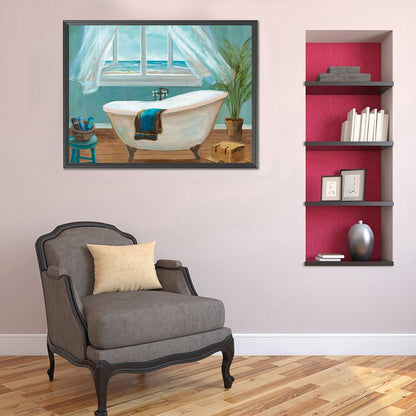 Tub 40*30CM(Canvas) Full Round Drill Diamond Painting