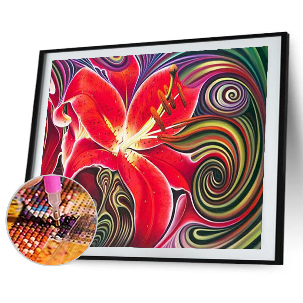 Flowers 40*30CM(Canvas) Full Round Drill Diamond Painting