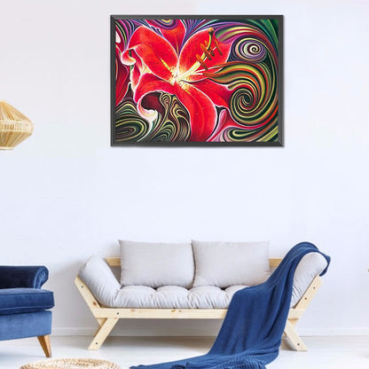 Flowers 40*30CM(Canvas) Full Round Drill Diamond Painting