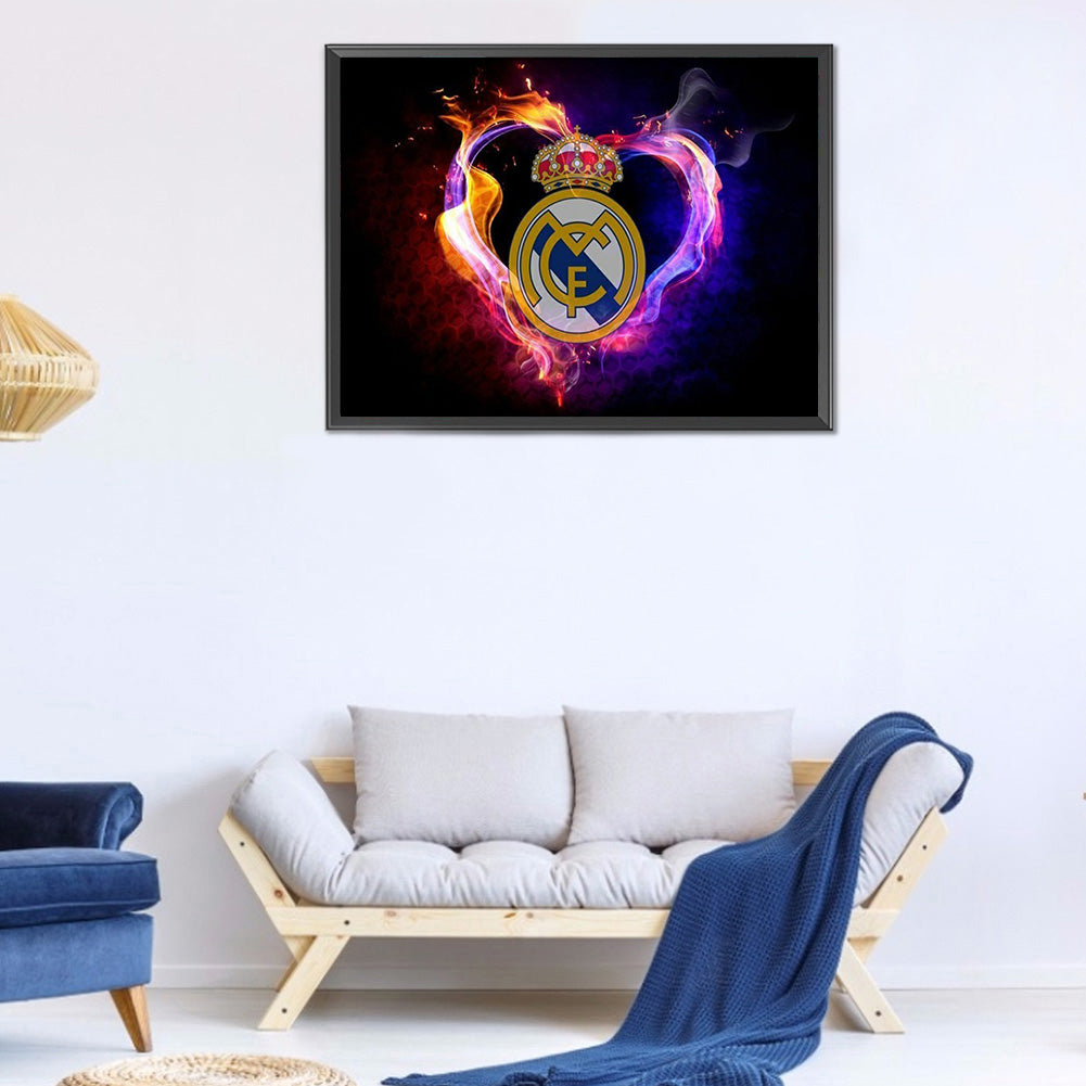 Flame Pattern 40*30CM(Canvas) Full Round Drill Diamond Painting
