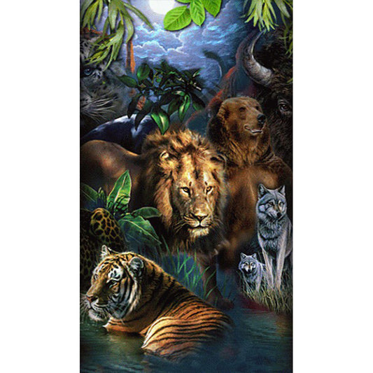 Zoo 40*70CM(Canvas) Full Round Drill Diamond Painting