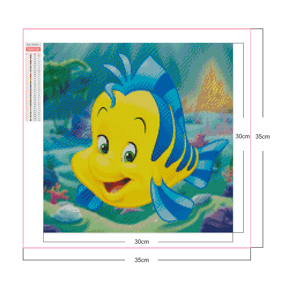 Cartoon Fish - Full Square Drill Diamond Painting 30*30CM