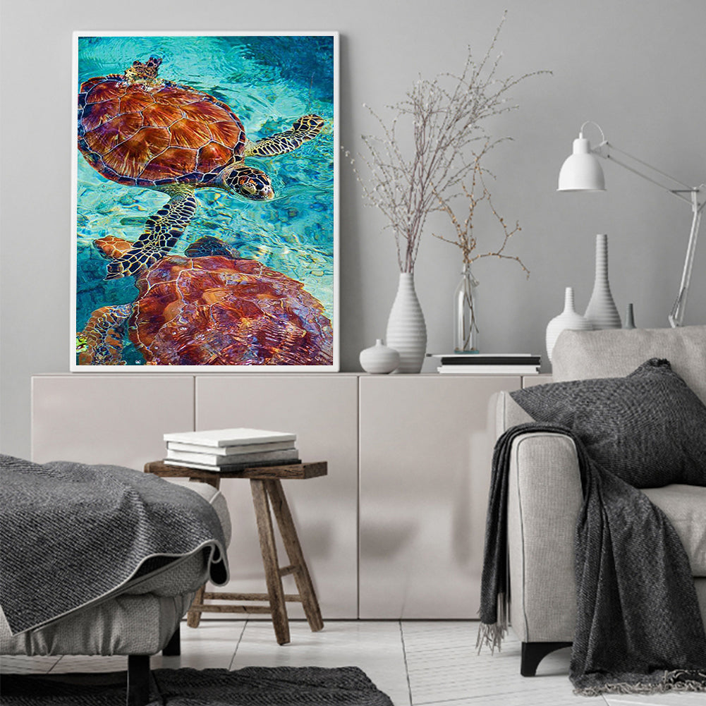 Sea ??Turtle 40*50CM(Canvas) Full Square Drill Diamond Painting