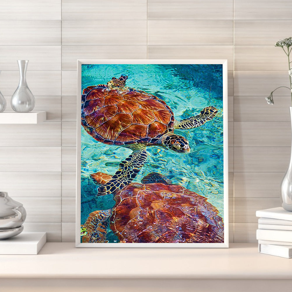 Sea ??Turtle 40*50CM(Canvas) Full Square Drill Diamond Painting