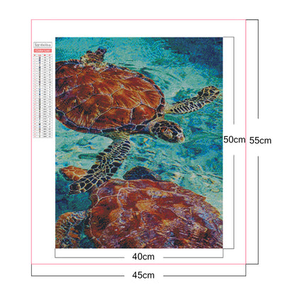 Sea ??Turtle 40*50CM(Canvas) Full Square Drill Diamond Painting