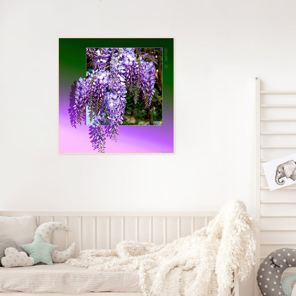 Wisteria 40*40CM(Canvas) Full Square Drill Diamond Painting