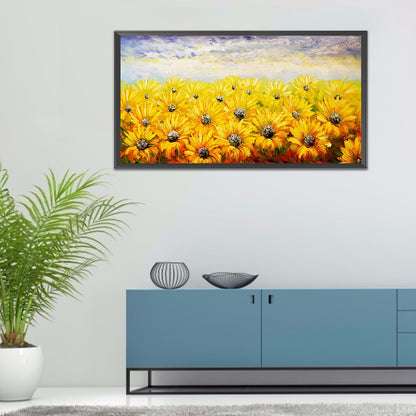 Sunflower 80*40CM(Canvas) Full Round Drill Diamond Painting