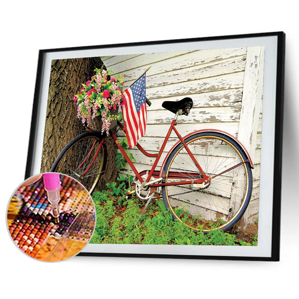 Bike 40*30CM(Canvas) Full Round Drill Diamond Painting