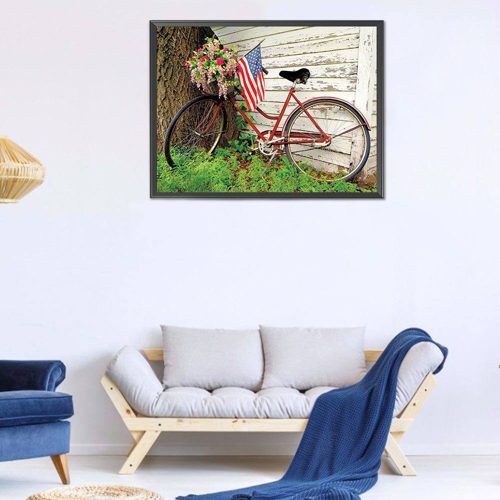 Bike 40*30CM(Canvas) Full Round Drill Diamond Painting