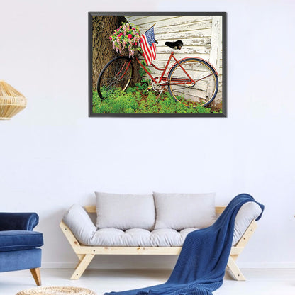 Bike 40*30CM(Canvas) Full Round Drill Diamond Painting