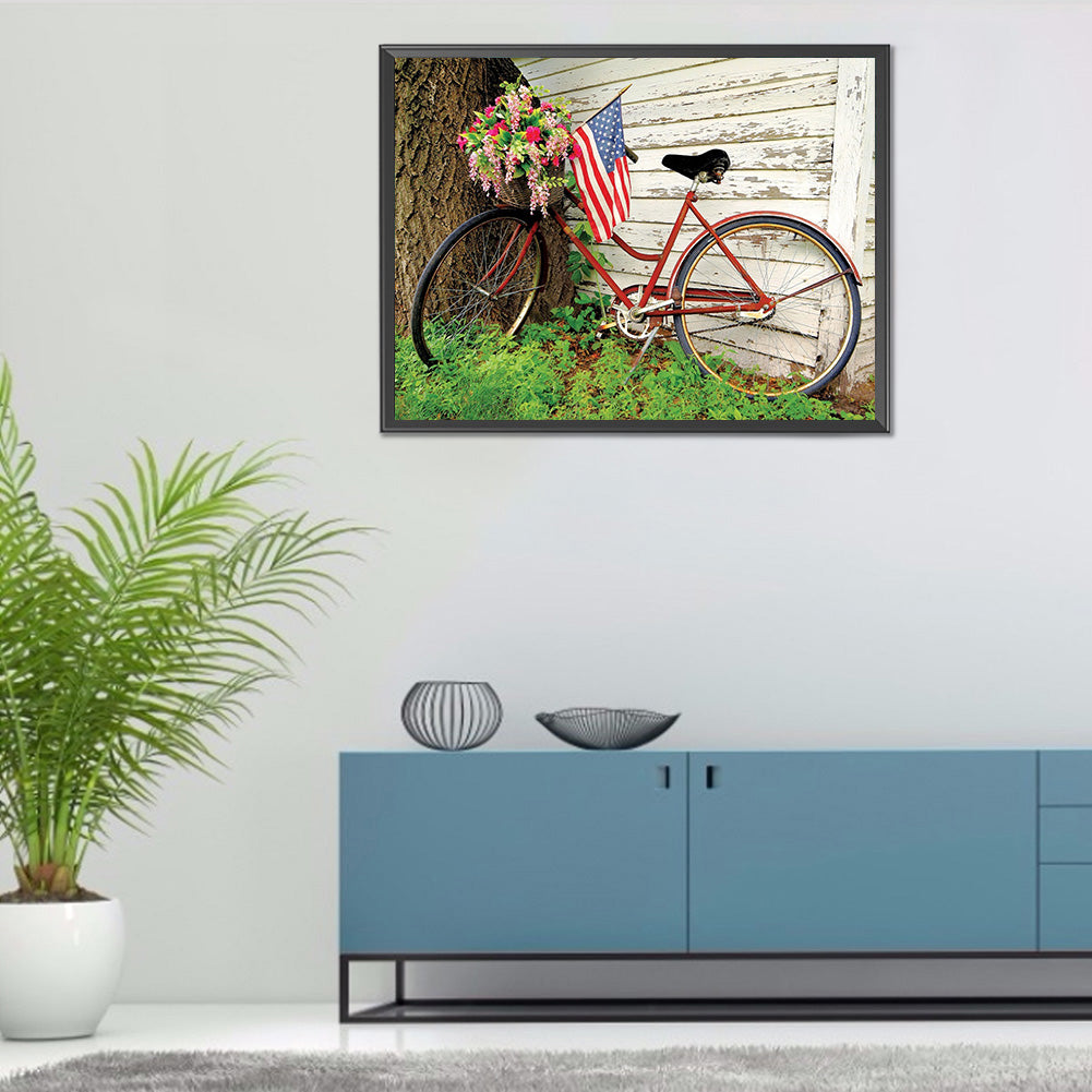 Bike 40*30CM(Canvas) Full Round Drill Diamond Painting