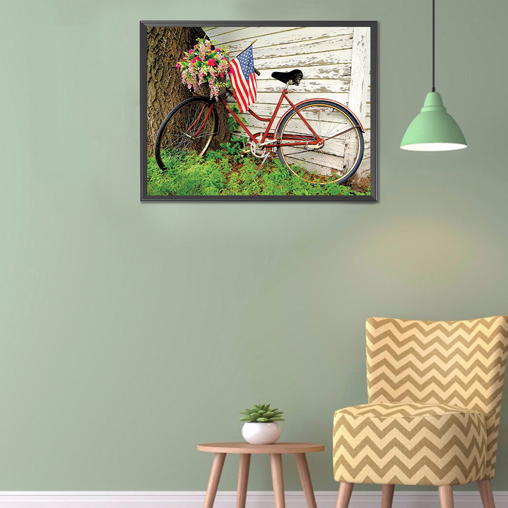 Bike 40*30CM(Canvas) Full Round Drill Diamond Painting