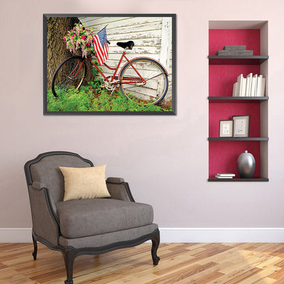 Bike 40*30CM(Canvas) Full Round Drill Diamond Painting