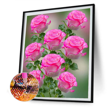 Flowers 30*40CM(Canvas) Full Round Drill Diamond Painting