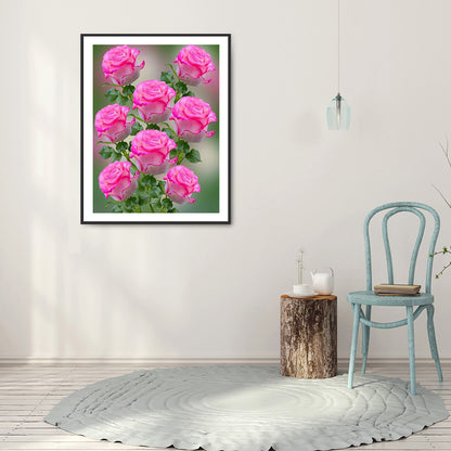 Flowers 30*40CM(Canvas) Full Round Drill Diamond Painting