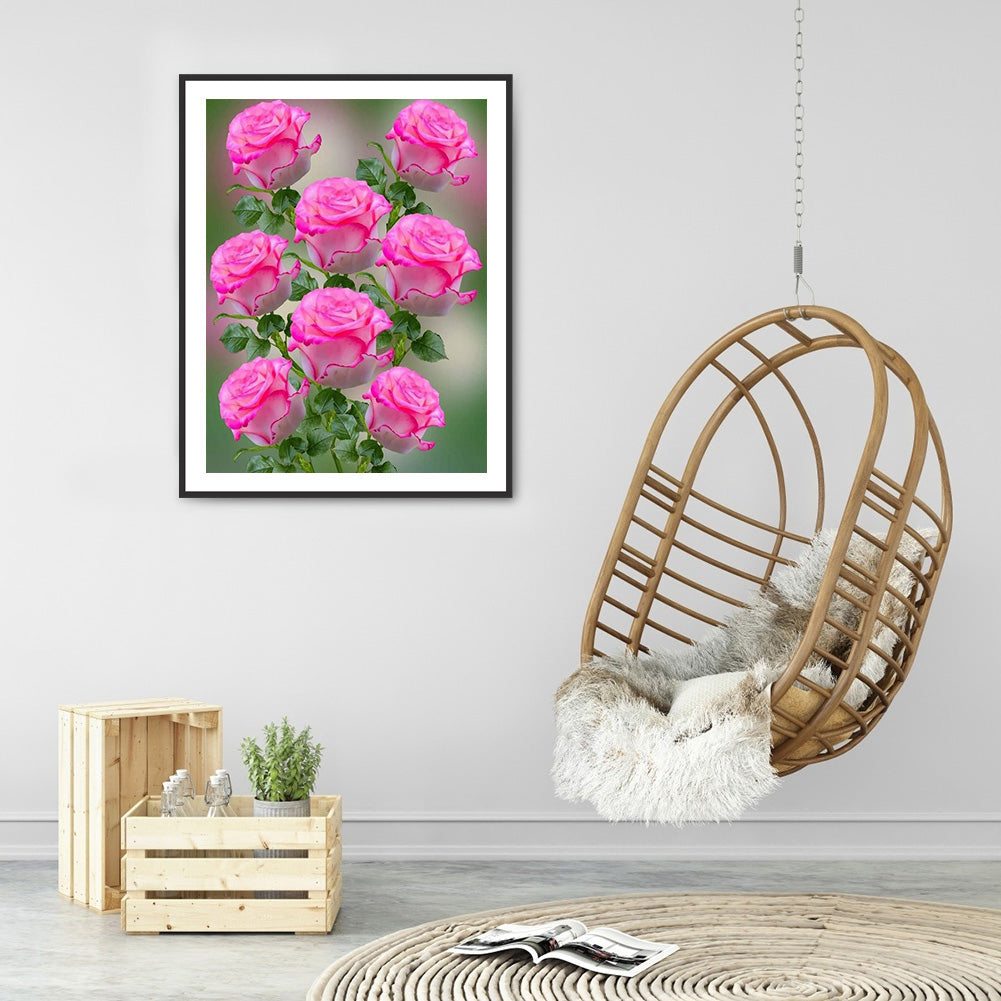 Flowers 30*40CM(Canvas) Full Round Drill Diamond Painting