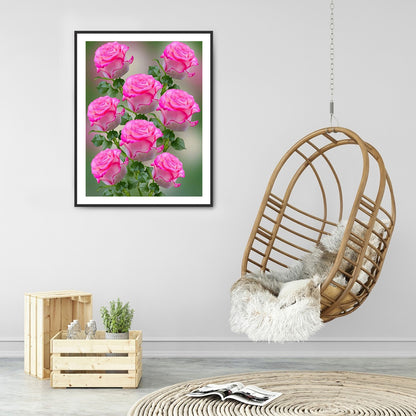 Flowers 30*40CM(Canvas) Full Round Drill Diamond Painting