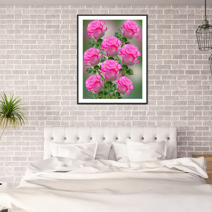 Flowers 30*40CM(Canvas) Full Round Drill Diamond Painting