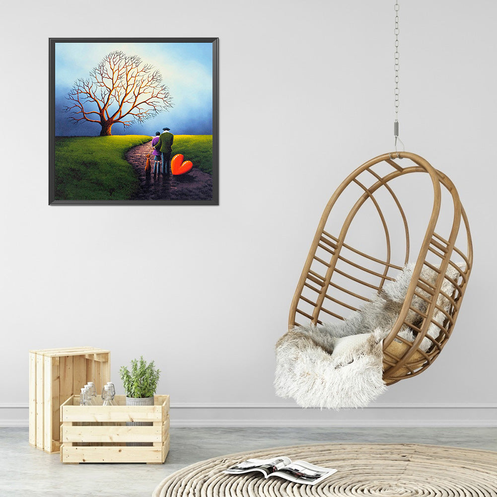 World Of Two People 40*40CM(Canvas) Full Round Drill Diamond Painting