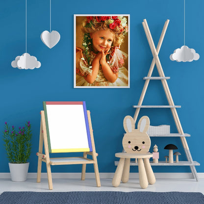 Little Girl 30*40CM(Canvas) Full Square Drill Diamond Painting