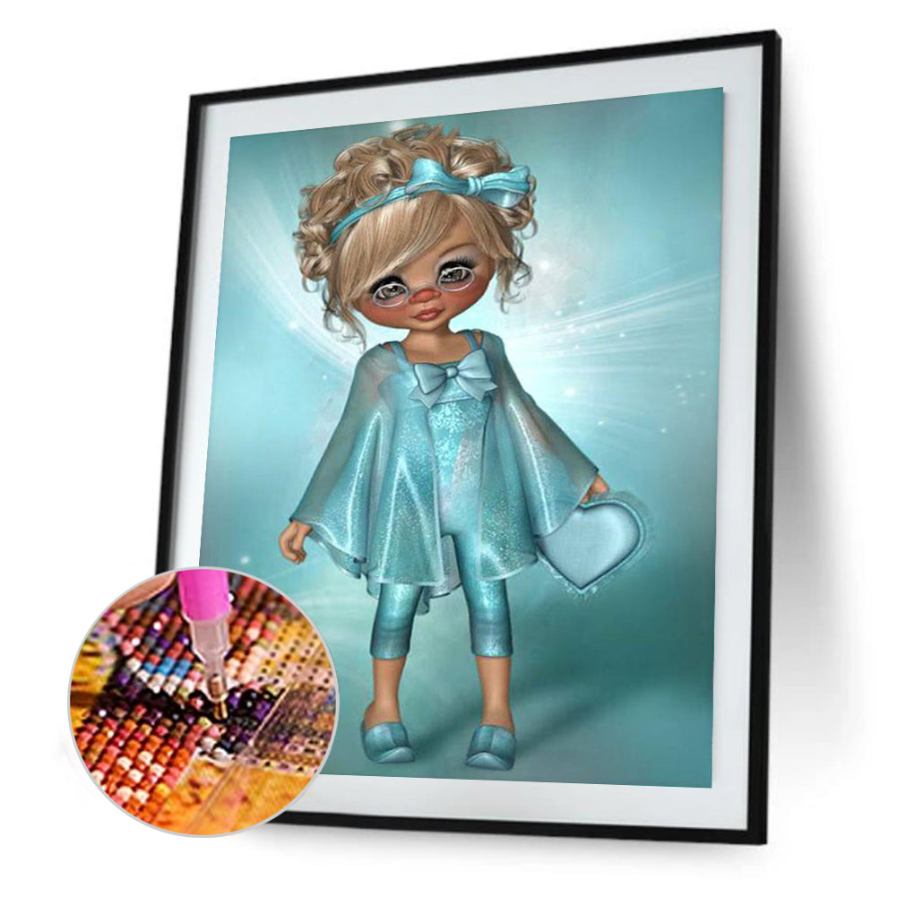 Big Eyes Girl 30*40CM(Canvas) Full Square Drill Diamond Painting