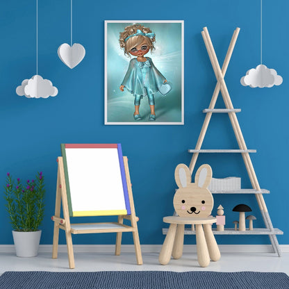 Big Eyes Girl 30*40CM(Canvas) Full Square Drill Diamond Painting