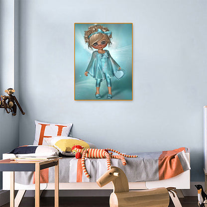 Big Eyes Girl 30*40CM(Canvas) Full Square Drill Diamond Painting